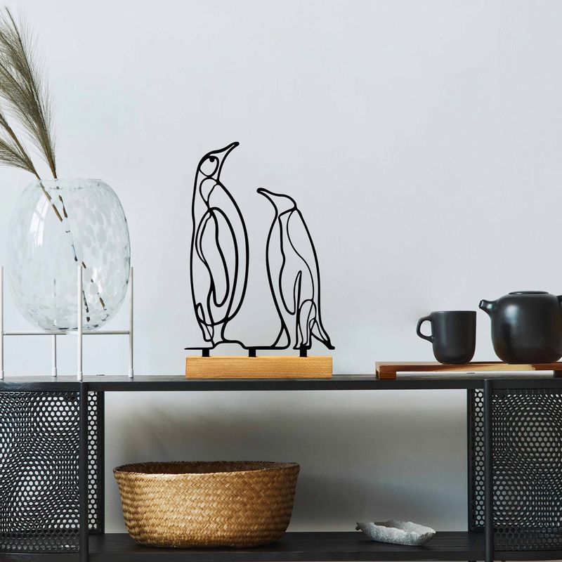 Casa si Gradina - Decoratiuni - Obiecte decorative - Accesorii decorative - Obiect decorativ Aberto Design, metal, 26 x 8 x 17 cm, lemn/negru, 565TNL1250 - Infinity.ro