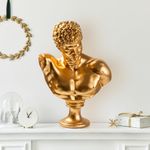 Casa si Gradina - Decoratiuni - Obiecte decorative - Accesorii decorative - Obiect decorativ Aberto Design, 100% poliester, 34 x 24 x 50 cm, auriu, 565TNL1368 - Infinity.ro