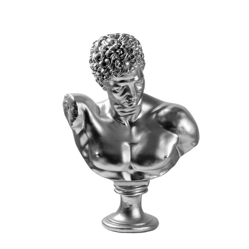 Casa si Gradina - Decoratiuni - Obiecte decorative - Accesorii decorative - Obiect decorativ Aberto Design, 100% poliester, 34 x 24 x 50 cm, argintiu, 565TNL1370 - Infinity.ro