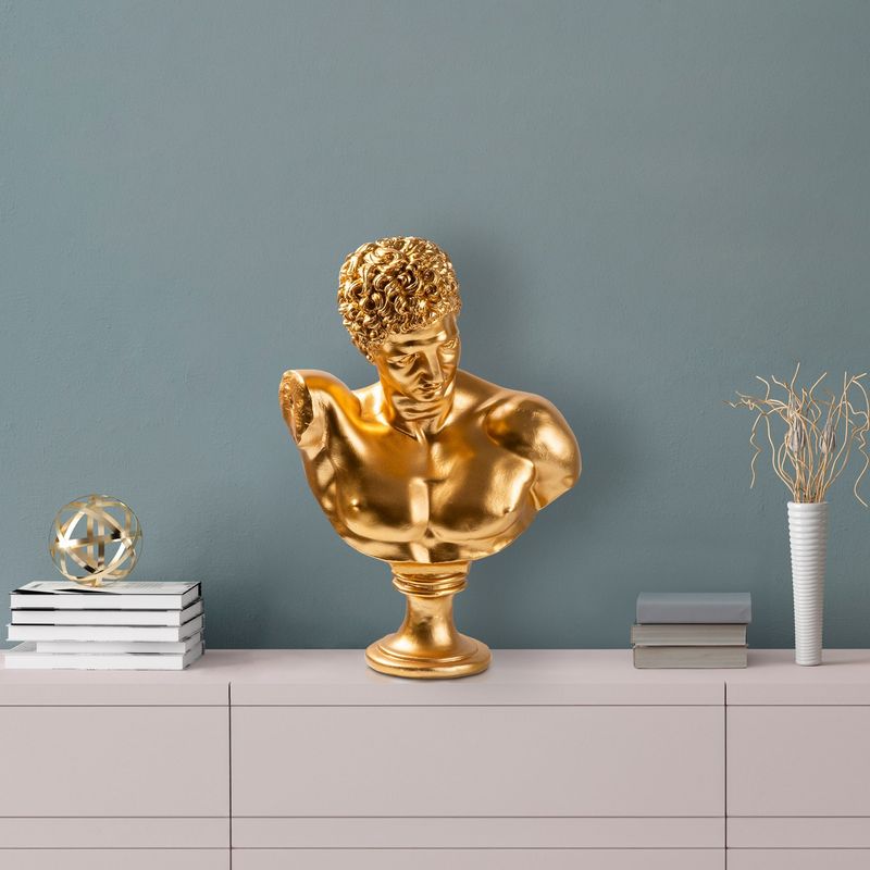 Casa si Gradina - Decoratiuni - Obiecte decorative - Accesorii decorative - Obiect decorativ Aberto Design, 100% poliester, 34 x 24 x 50 cm, auriu, 565TNL1368 - Infinity.ro