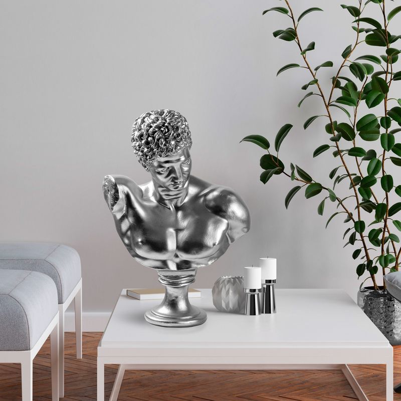 Casa si Gradina - Decoratiuni - Obiecte decorative - Accesorii decorative - Obiect decorativ Aberto Design, 100% poliester, 34 x 24 x 50 cm, argintiu, 565TNL1370 - Infinity.ro
