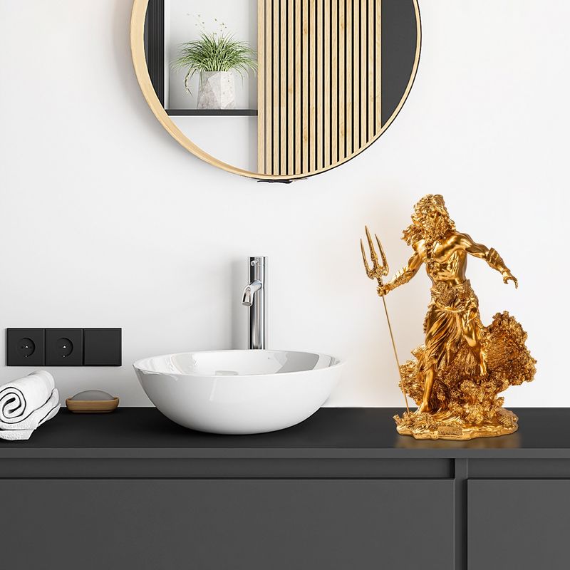 Casa si Gradina - Decoratiuni - Obiecte decorative - Accesorii decorative - Obiect decorativ Aberto Design, 100% poliester, 30 x 20 x 43 cm, auriu, 565TNL1340 - Infinity.ro