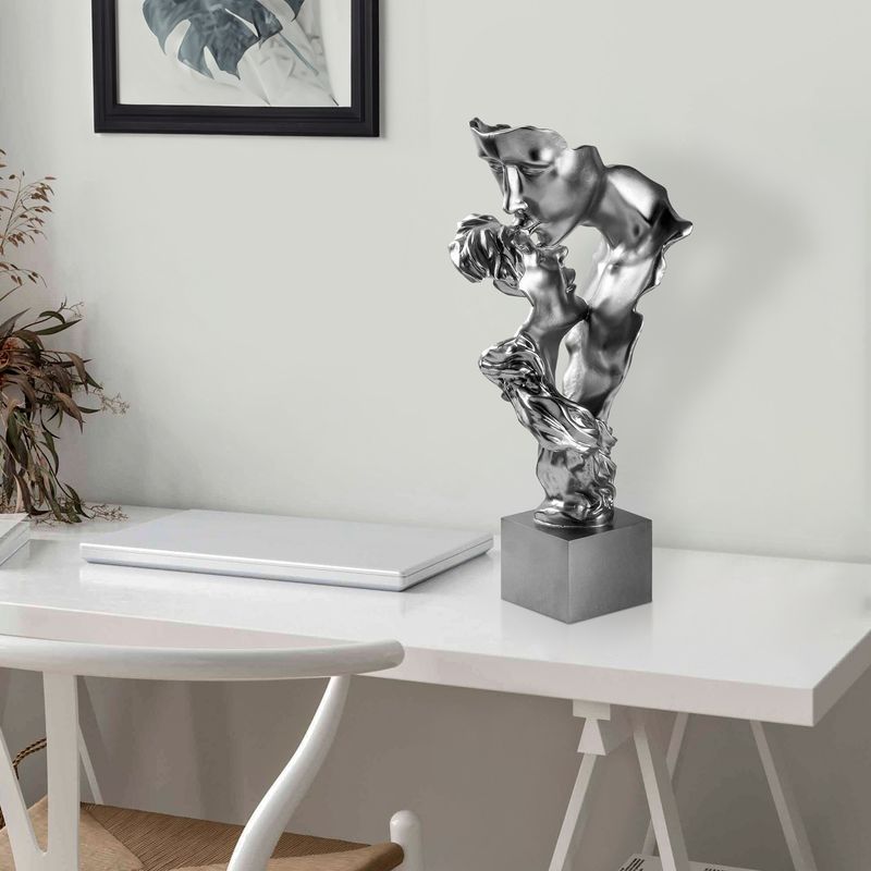 Casa si Gradina - Decoratiuni - Obiecte decorative - Accesorii decorative - Obiect decorativ Aberto Design, 100% poliester, 30 x 25 x 62 cm, argintiu, 565TNL1378 - Infinity.ro