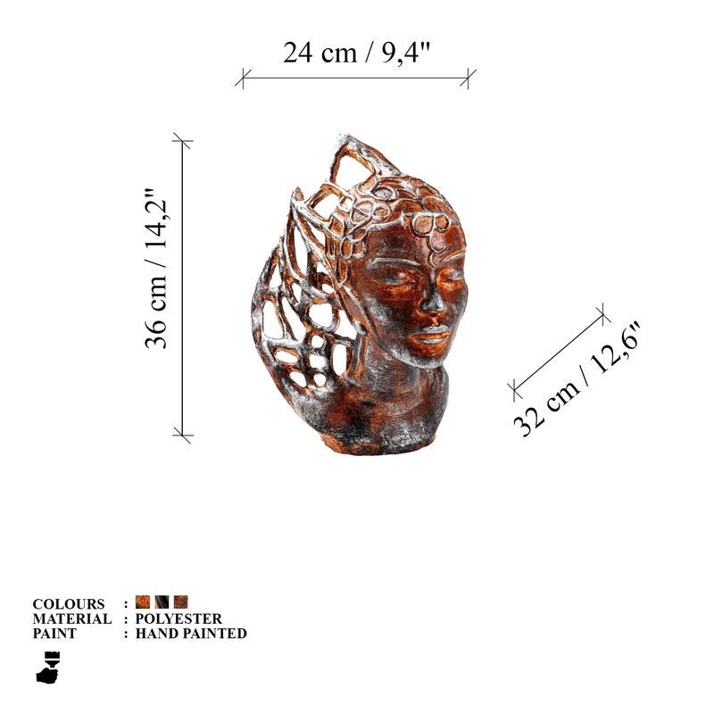 Casa si Gradina - Decoratiuni - Obiecte decorative - Accesorii decorative - Obiect decorativ Aberto Design, 100% poliester, 24 x 36 x 32 cm, multicolor, 565TNL1419 - Infinity.ro
