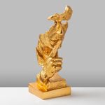 Casa si Gradina - Decoratiuni - Obiecte decorative - Accesorii decorative - Obiect decorativ Aberto Design, 100% poliester, 15 x 15 x 32 cm, auriu, 565TNL1324 - Infinity.ro