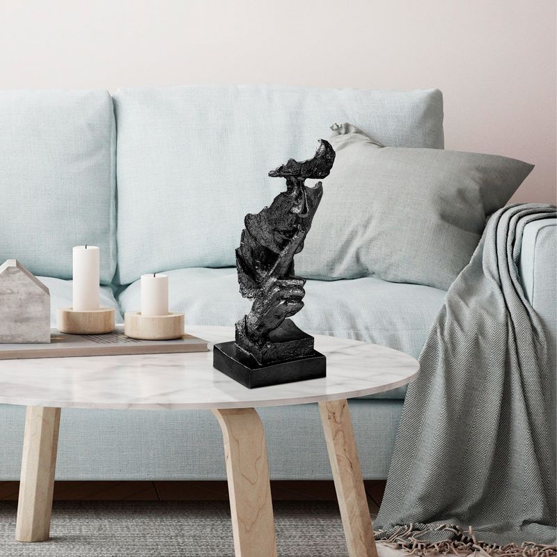 Casa si Gradina - Decoratiuni - Obiecte decorative - Accesorii decorative - Obiect decorativ Aberto Design, 100% poliester, 15 x 15 x 32 cm, negru, 565TNL1327 - Infinity.ro