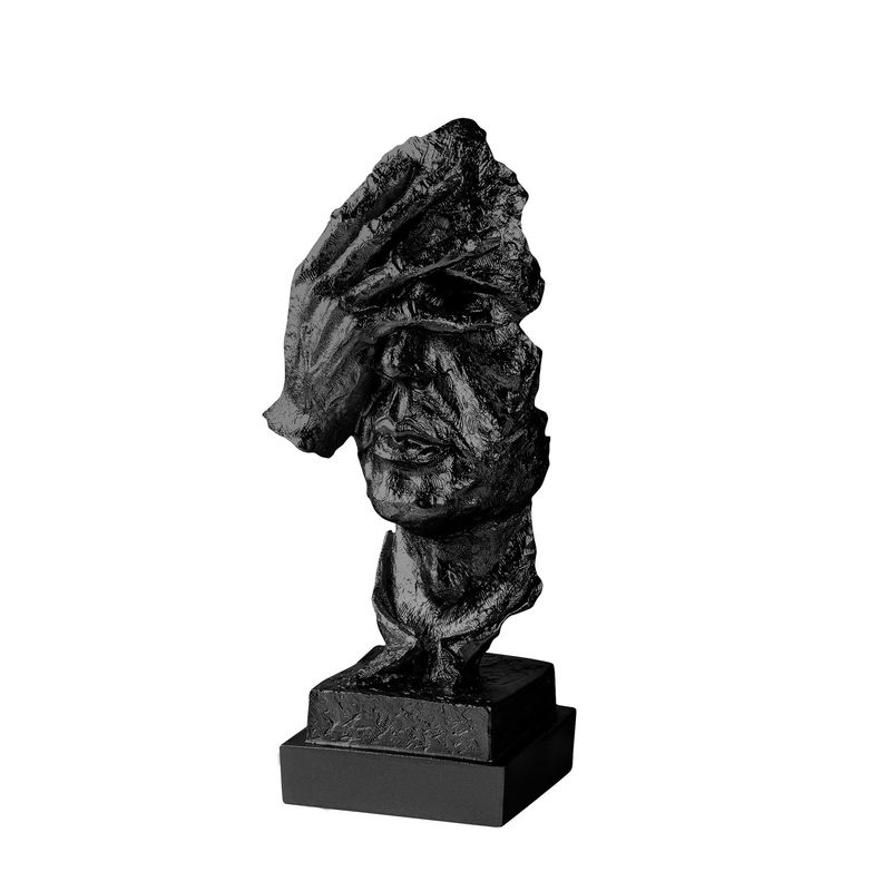 Casa si Gradina - Decoratiuni - Obiecte decorative - Accesorii decorative - Obiect decorativ Aberto Design, 100% poliester, 14 x 11 x 33 cm, negru, 565TNL1331 - Infinity.ro