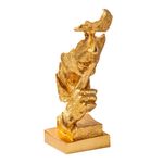 Casa si Gradina - Decoratiuni - Obiecte decorative - Accesorii decorative - Obiect decorativ Aberto Design, 100% poliester, 15 x 15 x 32 cm, auriu, 565TNL1324 - Infinity.ro