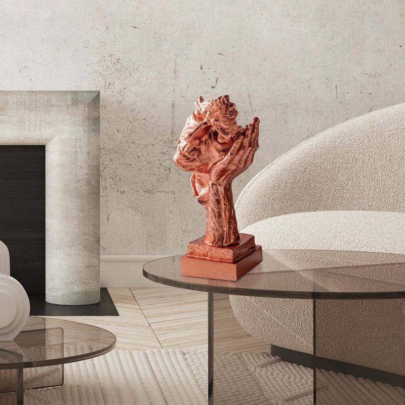 Casa si Gradina - Decoratiuni - Obiecte decorative - Accesorii decorative - Obiect decorativ Aberto Design, 100% poliester, 16 x 14 x 33 cm, cupru, 565TNL1321 - Infinity.ro