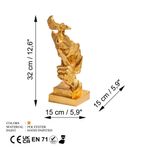 Casa si Gradina - Decoratiuni - Obiecte decorative - Accesorii decorative - Obiect decorativ Aberto Design, 100% poliester, 15 x 15 x 32 cm, auriu, 565TNL1324 - Infinity.ro