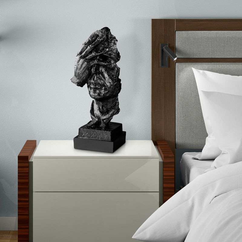 Casa si Gradina - Decoratiuni - Obiecte decorative - Accesorii decorative - Obiect decorativ Aberto Design, 100% poliester, 14 x 11 x 33 cm, negru, 565TNL1331 - Infinity.ro