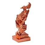 Casa si Gradina - Decoratiuni - Obiecte decorative - Accesorii decorative - Obiect decorativ Aberto Design, 100% poliester, 15 x 15 x 32 cm, cupru, 565TNL1325 - Infinity.ro