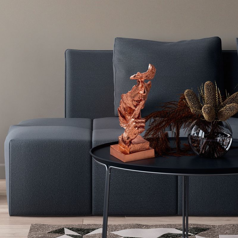 Casa si Gradina - Decoratiuni - Obiecte decorative - Accesorii decorative - Obiect decorativ Aberto Design, 100% poliester, 15 x 15 x 32 cm, cupru, 565TNL1325 - Infinity.ro