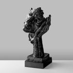 Casa si Gradina - Decoratiuni - Obiecte decorative - Accesorii decorative - Obiect decorativ Aberto Design, 100% poliester, 16 x 14 x 33 cm, negru, 565TNL1323 - Infinity.ro