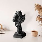 Casa si Gradina - Decoratiuni - Obiecte decorative - Accesorii decorative - Obiect decorativ Aberto Design, 100% poliester, 16 x 14 x 33 cm, negru, 565TNL1323 - Infinity.ro