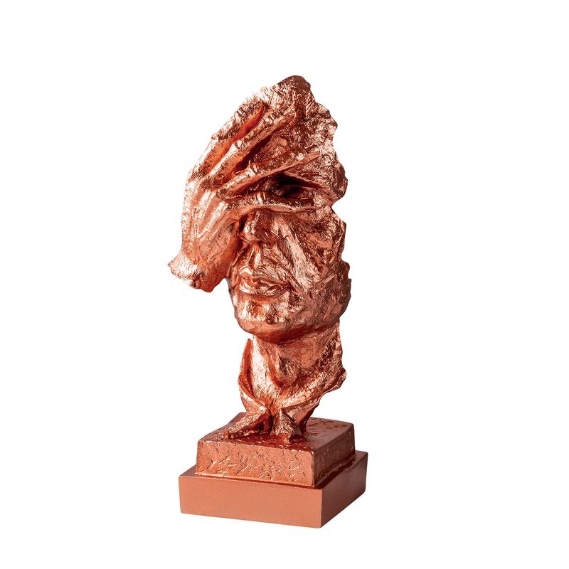 Casa si Gradina - Decoratiuni - Obiecte decorative - Accesorii decorative - Obiect decorativ Aberto Design, 100% poliester, 14 x 11 x 33 cm, cupru, 565TNL1329 - Infinity.ro
