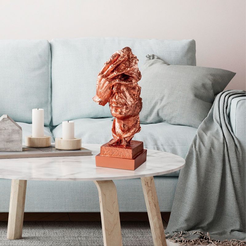 Casa si Gradina - Decoratiuni - Obiecte decorative - Accesorii decorative - Obiect decorativ Aberto Design, 100% poliester, 14 x 11 x 33 cm, cupru, 565TNL1329 - Infinity.ro