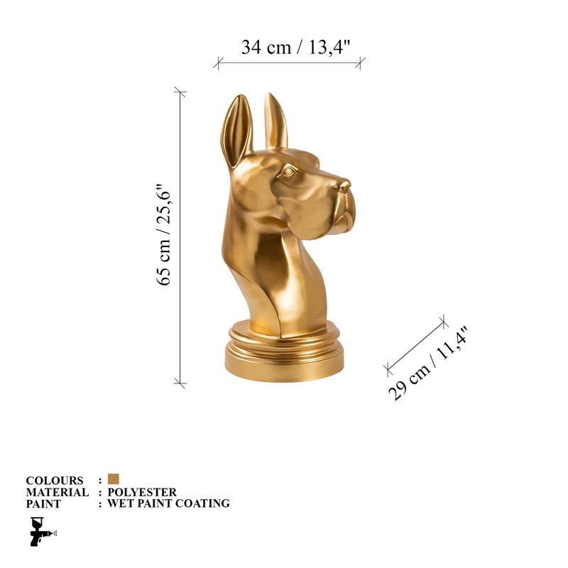 Casa si Gradina - Decoratiuni - Obiecte decorative - Accesorii decorative - Obiect decorativ Aberto Design, 100% poliester, auriu, 565TNL1422 - Infinity.ro