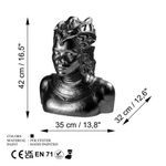 Casa si Gradina - Decoratiuni - Obiecte decorative - Accesorii decorative - Obiect decorativ Aberto Design, 100% poliester, 35 x 32 x 42 cm, negru, 565TNL1367 - Infinity.ro