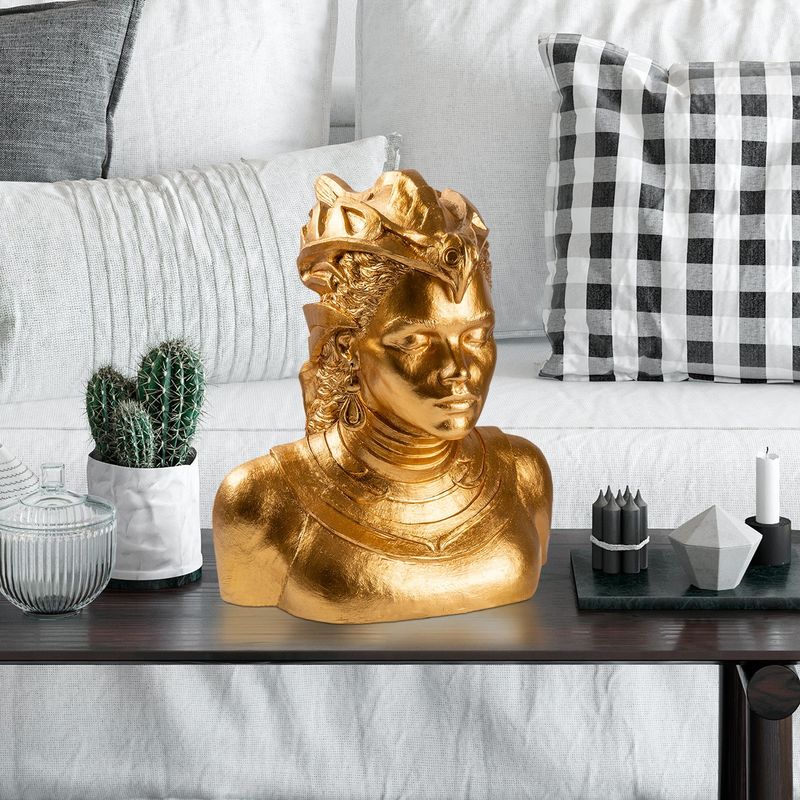 Casa si Gradina - Decoratiuni - Obiecte decorative - Accesorii decorative - Obiect decorativ Aberto Design, 100% poliester, 35 x 32 x 42 cm, auriu, 565TNL1364 - Infinity.ro