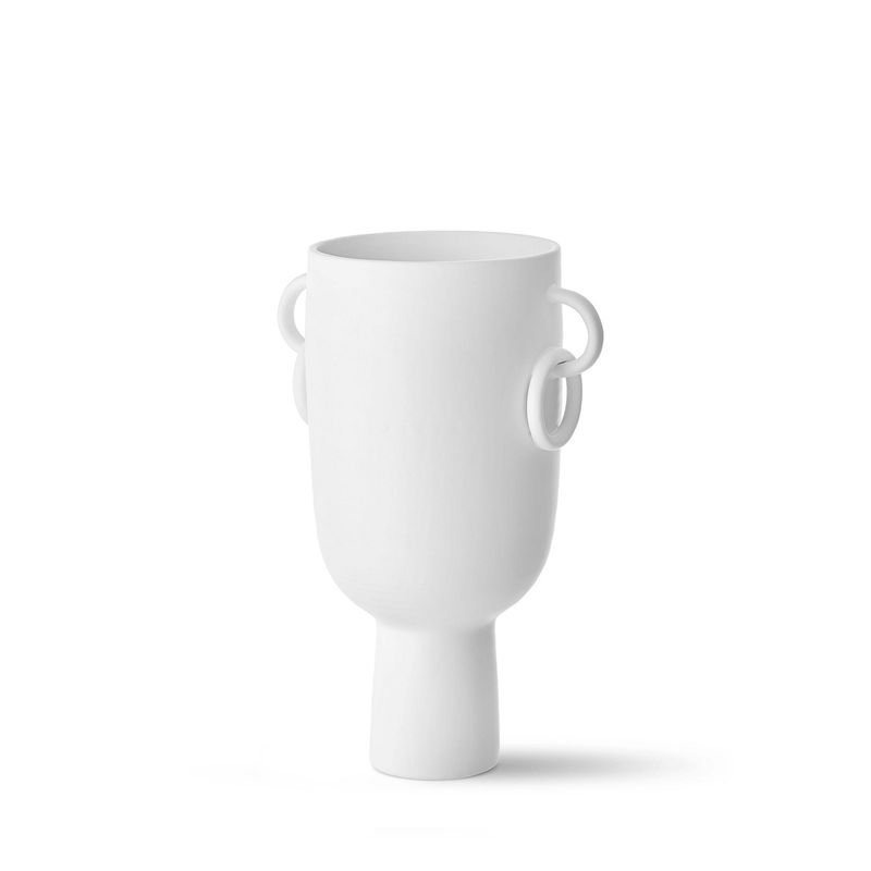 Casa si Gradina - Decoratiuni - Obiecte decorative - Vaze si boluri decorative - Vază Aberto Design, ceramică, 22 x 16 x 34 cm, alb, 742TMA4851 - Infinity.ro