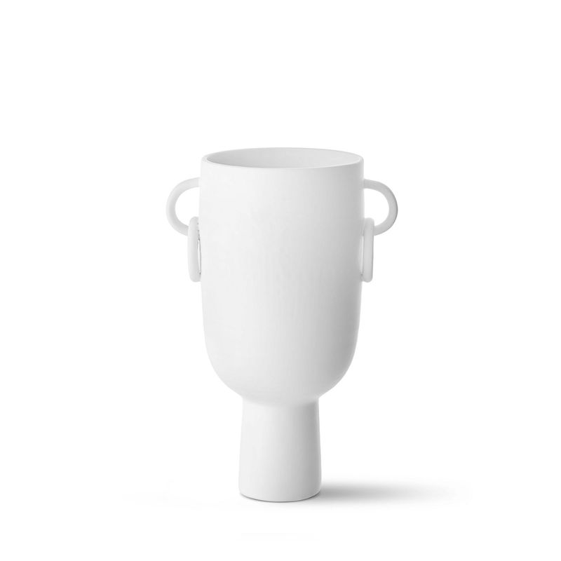 Casa si Gradina - Decoratiuni - Obiecte decorative - Vaze si boluri decorative - Vază Aberto Design, ceramică, 22 x 16 x 34 cm, alb, 742TMA4851 - Infinity.ro