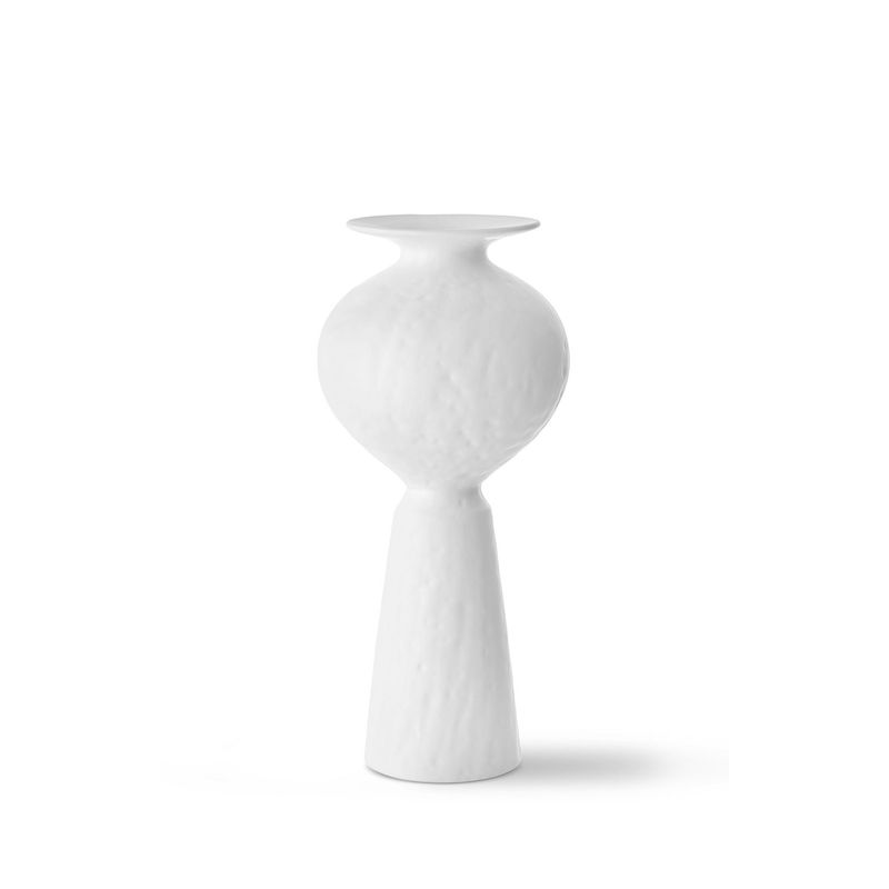 Casa si Gradina - Decoratiuni - Obiecte decorative - Vaze si boluri decorative - Vază Aberto Design, ceramică, 18 x 18 x 40 cm, alb, 742TMA4859 - Infinity.ro