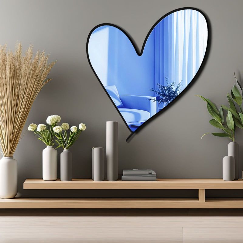 Casa si Gradina - Decoratiuni - Oglinzi - Oglindă decorativă Wallxpert, sticlă, 43 x 48 cm, albastru, 587MRX1174 - Infinity.ro