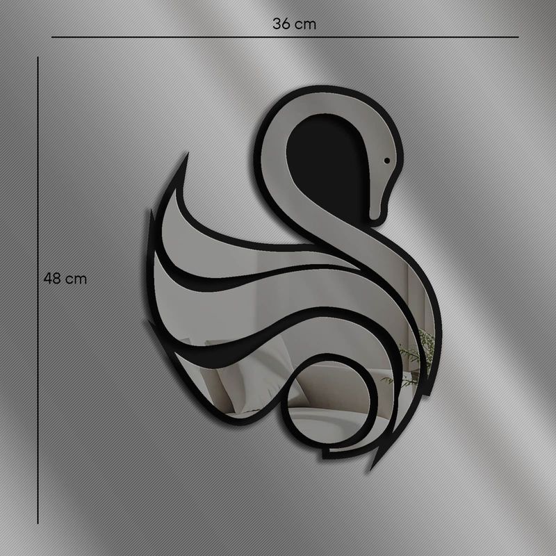 Casa si Gradina - Decoratiuni - Oglinzi - Oglindă decorativă Wallxpert, sticlă, 36 x 48 cm, fumuriu, 587MRX1163 - Infinity.ro