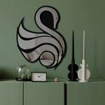 Casa si Gradina - Decoratiuni - Oglinzi - Oglindă decorativă Wallxpert, sticlă, 36 x 48 cm, fumuriu, 587MRX1163 - Infinity.ro