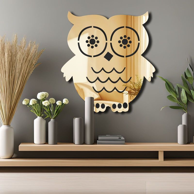 Casa si Gradina - Decoratiuni - Oglinzi - Oglindă decorativă Wallxpert, sticlă, 44 x 48 cm, auriu, 587MRX1141 - Infinity.ro