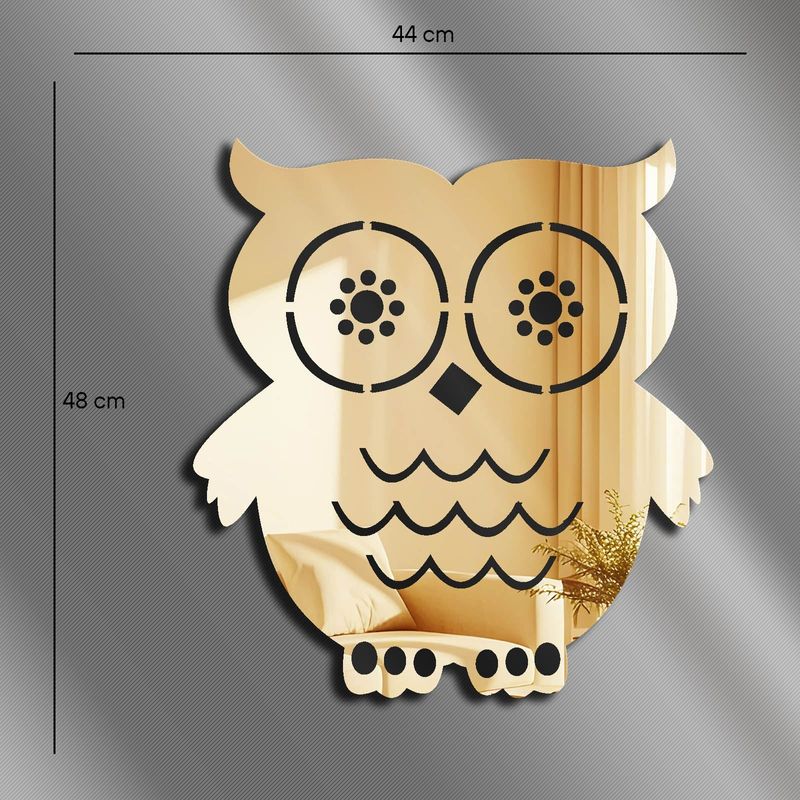 Casa si Gradina - Decoratiuni - Oglinzi - Oglindă decorativă Wallxpert, sticlă, 44 x 48 cm, auriu, 587MRX1141 - Infinity.ro