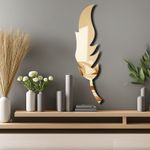Casa si Gradina - Decoratiuni - Oglinzi - Oglindă decorativă Wallxpert, sticlă, 18 x 65 cm, auriu, 587MRX1139 - Infinity.ro