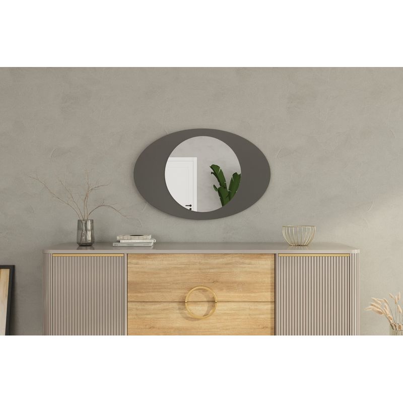 Casa si Gradina - Decoratiuni - Oglinzi - Oglindă Hanah Home, MDF, 60 x 2.2 x 90 cm, antracit, 116SAM1226 - Infinity.ro