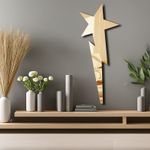 Casa si Gradina - Decoratiuni - Oglinzi - Oglindă decorativă Wallxpert, sticlă, 24 x 60 cm, auriu, 587MRX1136 - Infinity.ro