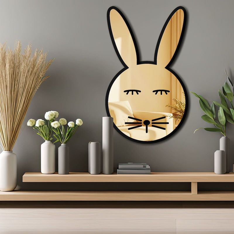 Casa si Gradina - Decoratiuni - Oglinzi - Oglindă decorativă Wallxpert, sticlă, 30 x 49 cm, auriu, 587MRX1135 - Infinity.ro
