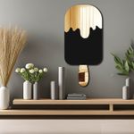 Casa si Gradina - Decoratiuni - Oglinzi - Oglindă decorativă Wallxpert, sticlă, 27 x 60 cm, auriu, 587MRX1134 - Infinity.ro