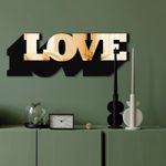 Casa si Gradina - Decoratiuni - Oglinzi - Oglindă decorativă Wallxpert, sticlă, 70 x 25 cm, auriu, 587MRX1131 - Infinity.ro