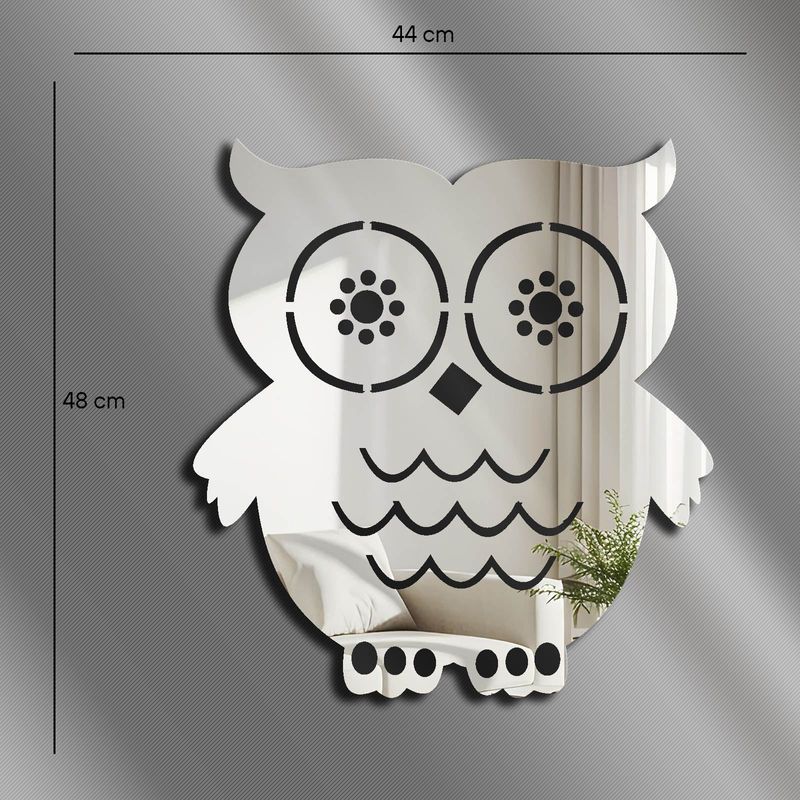 Casa si Gradina - Decoratiuni - Oglinzi - Oglindă decorativă Wallxpert, sticlă, 44 x 48 cm, argintiu, 587MRX1120 - Infinity.ro
