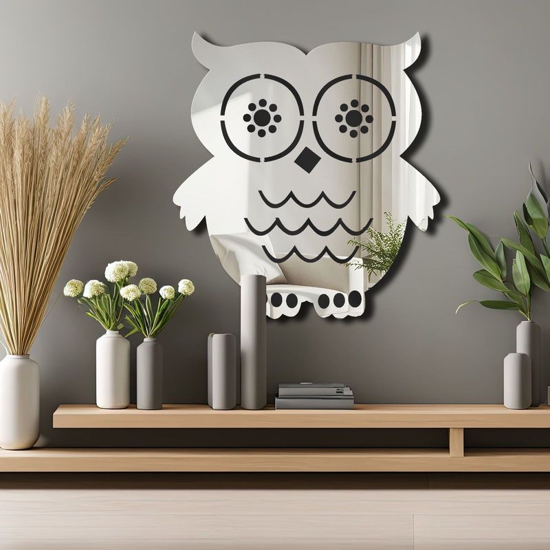 Casa si Gradina - Decoratiuni - Oglinzi - Oglindă decorativă Wallxpert, sticlă, 44 x 48 cm, argintiu, 587MRX1120 - Infinity.ro