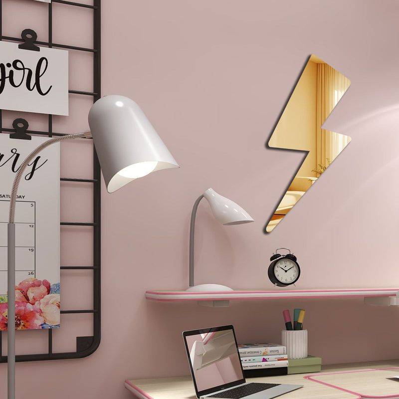 Casa si Gradina - Decoratiuni - Oglinzi - Oglindă decorativă Wallxpert, sticlă, 29 x 60 cm, auriu, 587MRX1122 - Infinity.ro