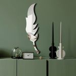 Casa si Gradina - Decoratiuni - Oglinzi - Oglindă decorativă Wallxpert, sticlă, 18 x 65 cm, argintiu, 587MRX1118 - Infinity.ro