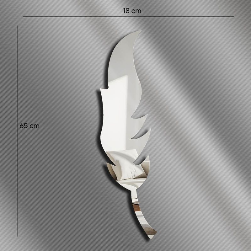 Casa si Gradina - Decoratiuni - Oglinzi - Oglindă decorativă Wallxpert, sticlă, 18 x 65 cm, argintiu, 587MRX1118 - Infinity.ro