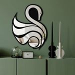 Casa si Gradina - Decoratiuni - Oglinzi - Oglindă decorativă Wallxpert, sticlă, 36 x 48 cm, argintiu, 587MRX1121 - Infinity.ro