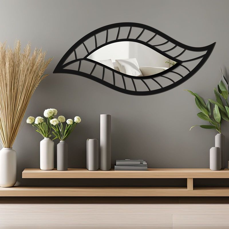 Casa si Gradina - Decoratiuni - Oglinzi - Oglindă decorativă Wallxpert, sticlă, 65 x 29 cm, argintiu, 587MRX1108 - Infinity.ro
