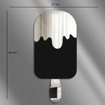 Casa si Gradina - Decoratiuni - Oglinzi - Oglindă decorativă Wallxpert, sticlă, 27 x 60 cm, argintiu, 587MRX1113 - Infinity.ro