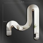 Casa si Gradina - Decoratiuni - Oglinzi - Oglindă decorativă Wallxpert, sticlă, 51 x 56 cm, argintiu, 587MRX1106 - Infinity.ro