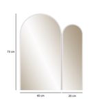 Casa si Gradina - Decoratiuni - Oglinzi - Oglindă decorativă Hanah Home, MDF, 2 x 60 x 73 cm, alb, 552NOS1233 - Infinity.ro