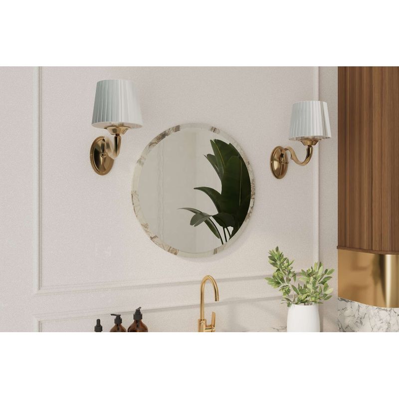 Casa si Gradina - Decoratiuni - Oglinzi - Oglindă Hanah Home, MDF, 60 x 2.2 x 60 cm, marble, 116SAM1233 - Infinity.ro