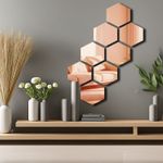 Casa si Gradina - Decoratiuni - Oglinzi - Oglindă decorativă Wallxpert, sticlă, 44 x 60 cm, roz auriu, 587MRX1221 - Infinity.ro